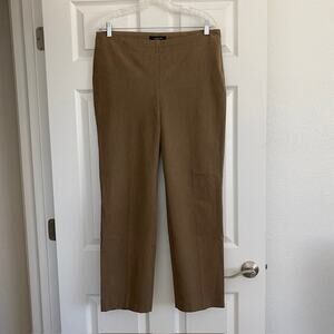 Talbots Heritage Fit Dress Pants Light Brown‎ Side Zip Straight Leg Women's 12